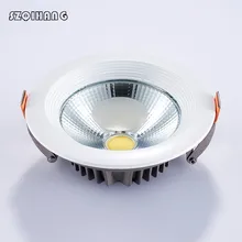 Recessed Led COB Downlight AC85-265V 10W 15W 20W 30W LED Ceiling Lamp Indoor Lighting with Led driver Led Spot Lighting 1pcs 10w 20w 30w 110v 220v led dimmable ceiling downlight recessed led wall lamp spot light with led driver for home lighting