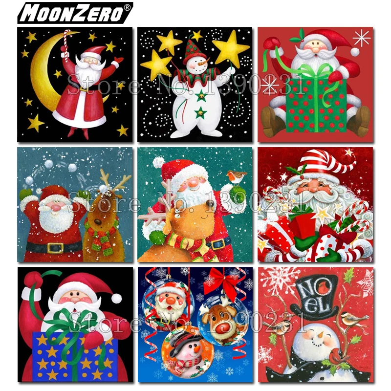 

5D DIY Diamond painting Christmas gift Hand Embroidery Set Full Square/round Mosaic Cross stitch Set Stick drill decor WYZ181028