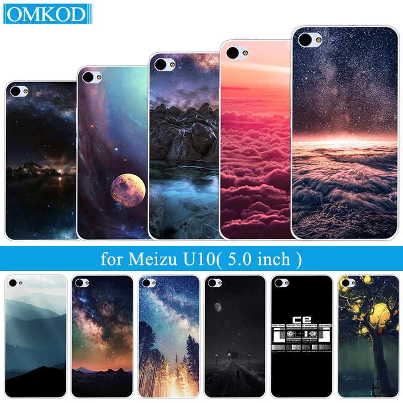 Силиконовый чехол для Meizu U10 из мягкого ТПУ 5 0 &quotдля мобильного телефона сумка U