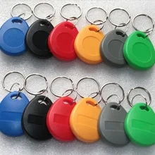500 шт./пакет IC карты nfc тег S50 RFID 13,56 МГц IC ключ-брелок с кольцом для ключей с выгравированными коды