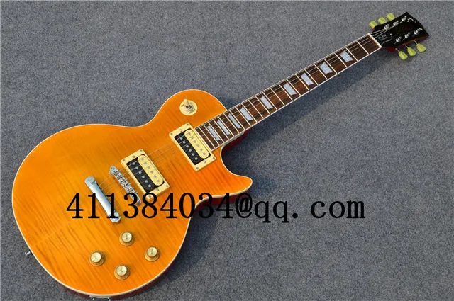 Cheap 2016 Free Shipping New Guitar, Electric Guitar, LP Electric Guitar Custom Shop OEM, China, Yellow