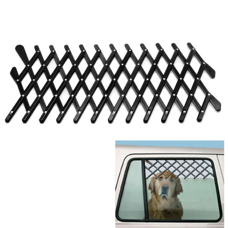 

Expandable Car Window Gate Magic-Gate Dog Pet Fences Vent Window Ventilation Safe Guard Grill for Pet Travel