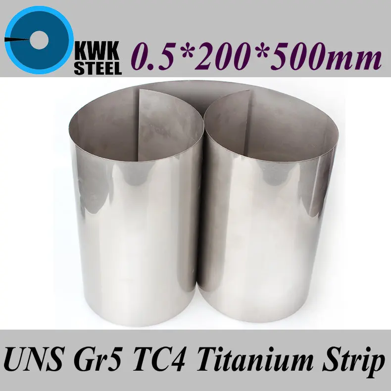 05-×-200-×-500ミリメートルtitanium合金ストリップuns-gr5-tc4-bt6-tap6400-titanium-ti箔薄いシート業界またはdiy素材送料無料