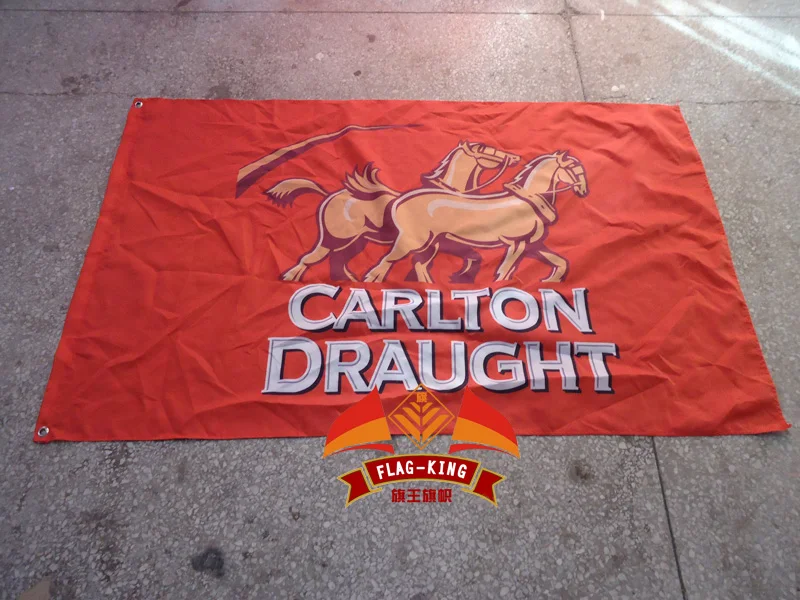 

Carlton Draught flag,Big Ad Wikipedia banner, the free encyclopedia 100% polyester 90*150 CM flag,flag king