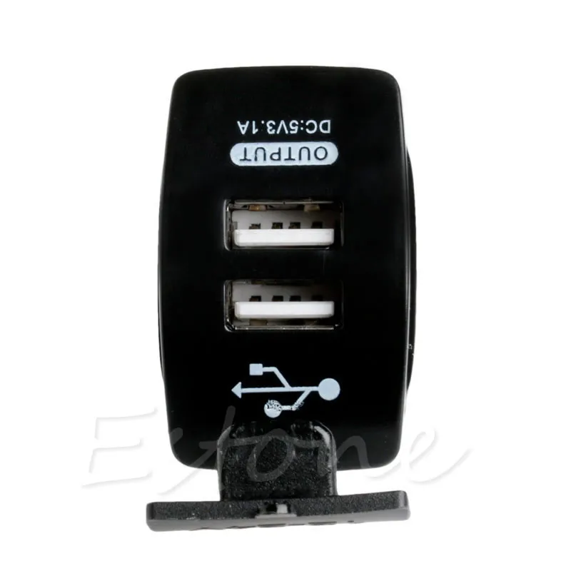 Dual USB сигареты автомобиля 12 В Разветвитель Прикуривателя Зарядное устройство Мощность адаптер выход