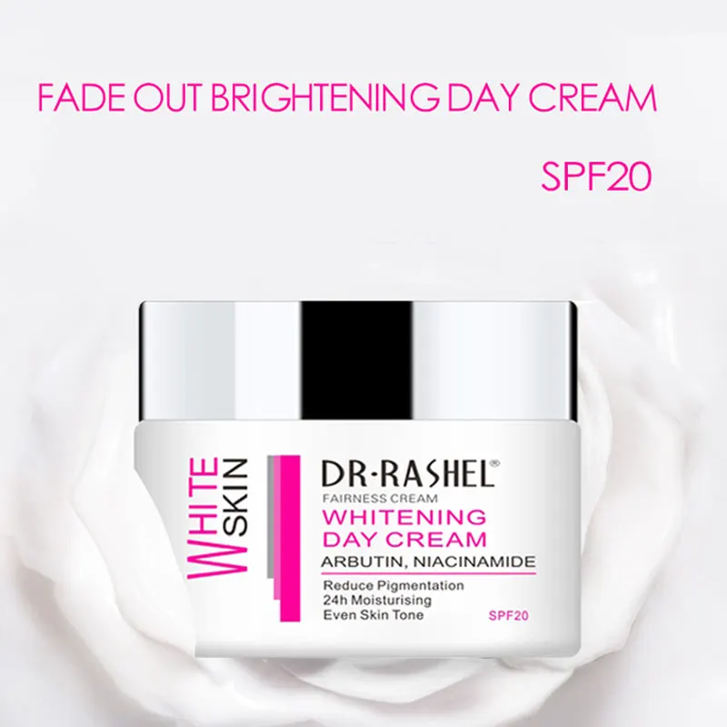 

DRRASHEL Arbutin Day Cream Moisturizing Whitening Cream Reduce Pigmentation Face Skin Care 50g