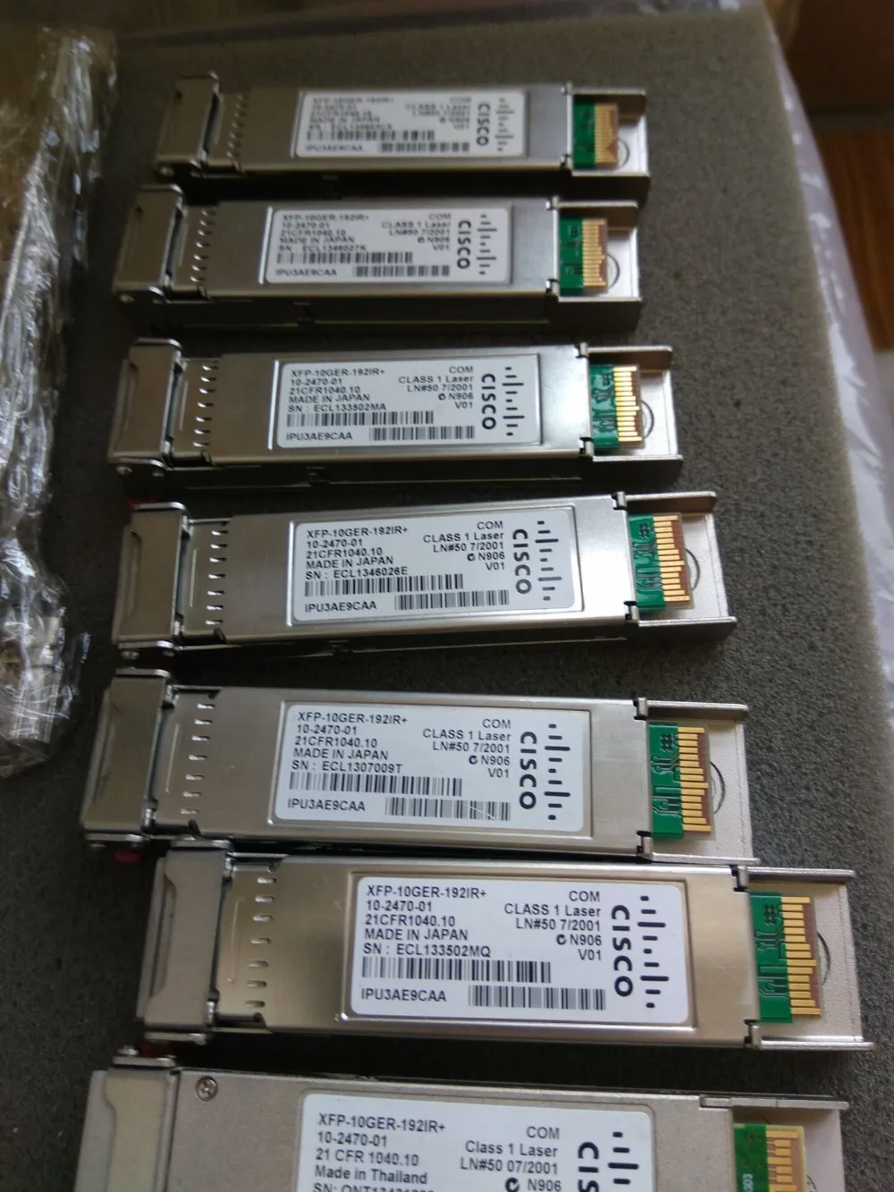 

XFP-10GER-192IR+= XFP 1550NM 40KM  Used For cisc0