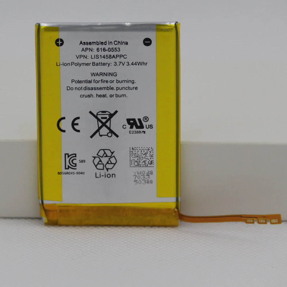 930mAh 616-0553/LIS1458APPC внутренний литий-полимерный Сменный аккумулятор для iPod Touch 4-го поколения 4 4g с ремонтными инструментами