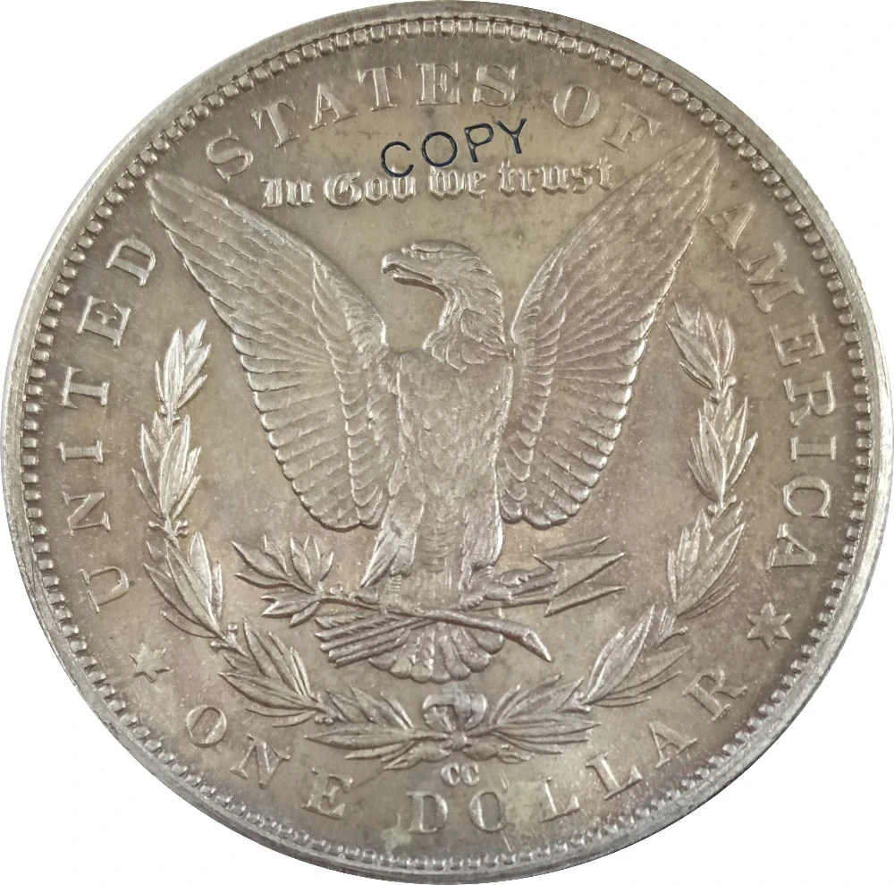 1 доллар США 1879 cc o s Морган посеребренные копии монет|Безвалютные монеты| |