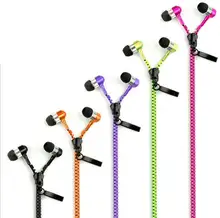 3.5mm In Ear Zipper Headset Noise Reduction Earphone Stereo Wire Control Headphone With Microphone For Phone Mp3 Gift