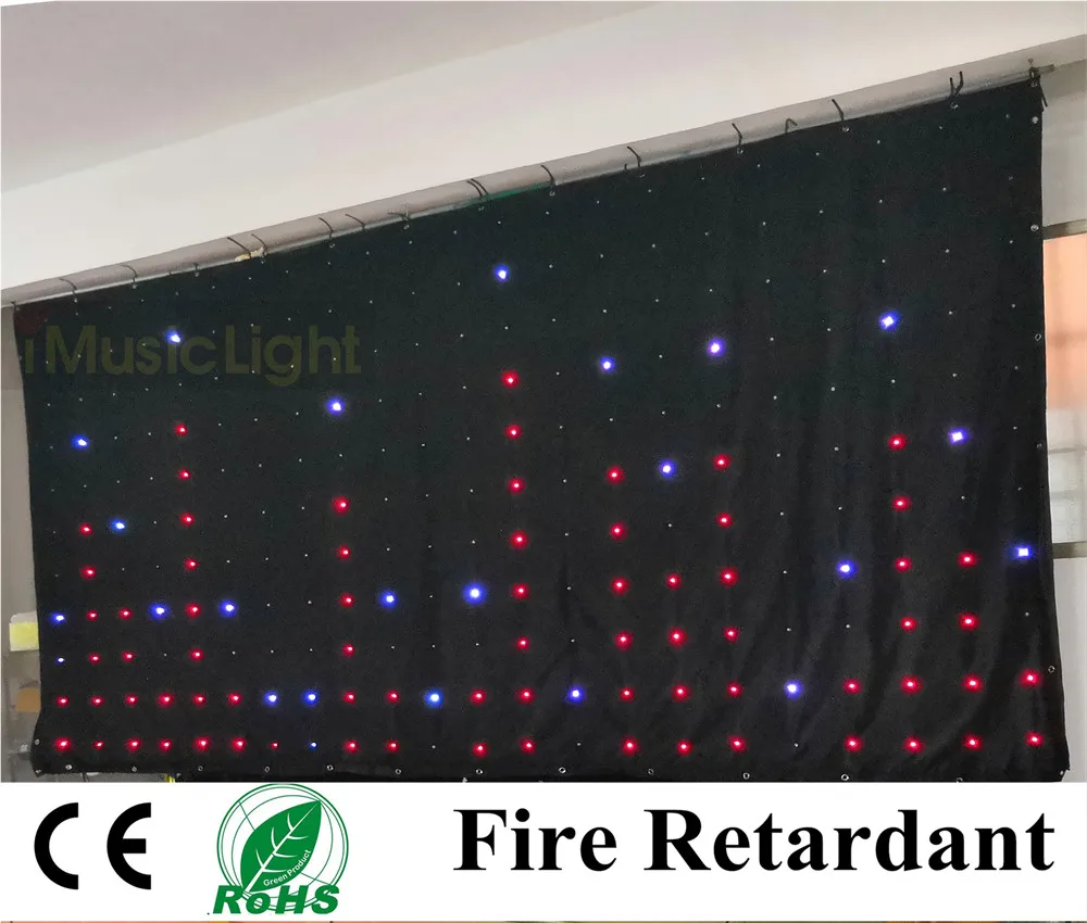 

P18 2Mx4M LED Cloth,DMX Vision Curtain,LED Video Curtain,LED Stage Lighting