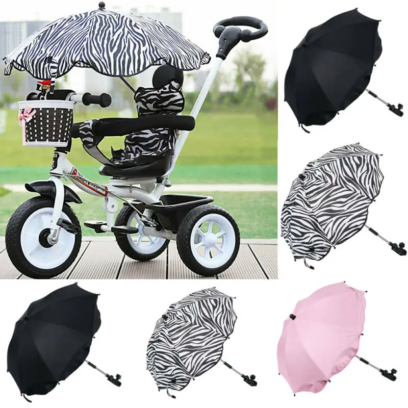 Cebra Soporte Paraguas Lluvia Carrito Bebe Silla De Paseo Bicicleta Universal