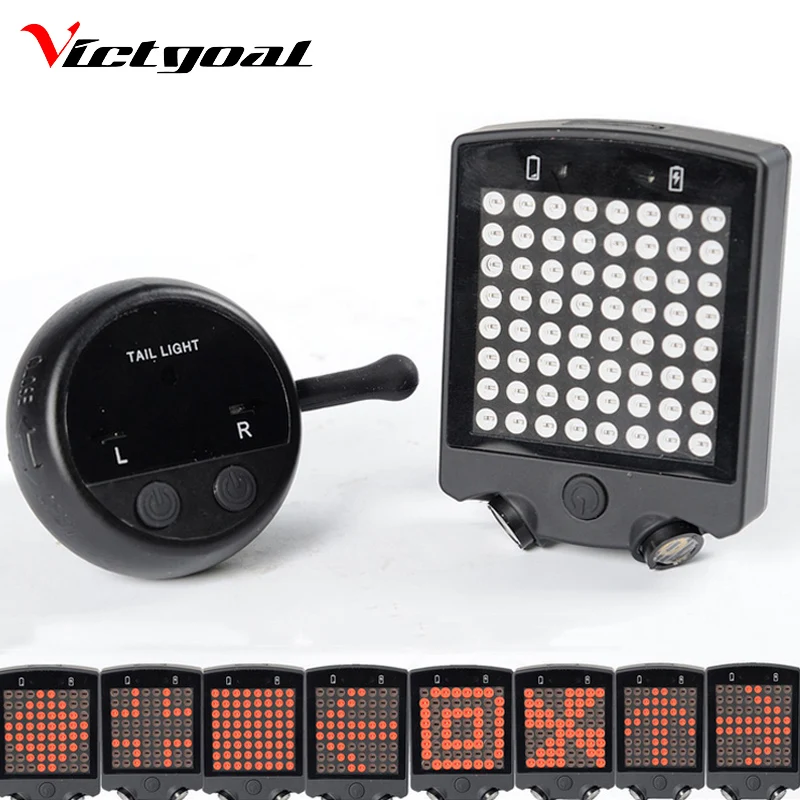 Фонарь victgoal для велосипеда светодиодный перезаряжаемый задний фонарь с USB