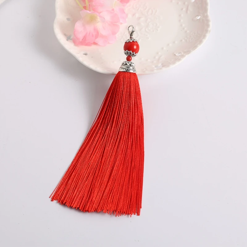 5pcs/lot 160mm Long Tassel With Bead Pendant DIY Decorative Tassels Accessories For Key Ring/Cellphone/Crafts/Bags Decoration 5pcs/lot 160mm Long Tassel With Bead Pendant DIY Decorative Tassels Accessories For Key Ring/Cellphone/Crafts/Bags Decoration