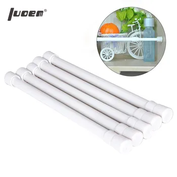

LUOEM 5 PCS Punch Free Bathroom Shower Curtain Rod Adjustable Shower Curtain Tension Rod Extendable Bath Curtain Pole