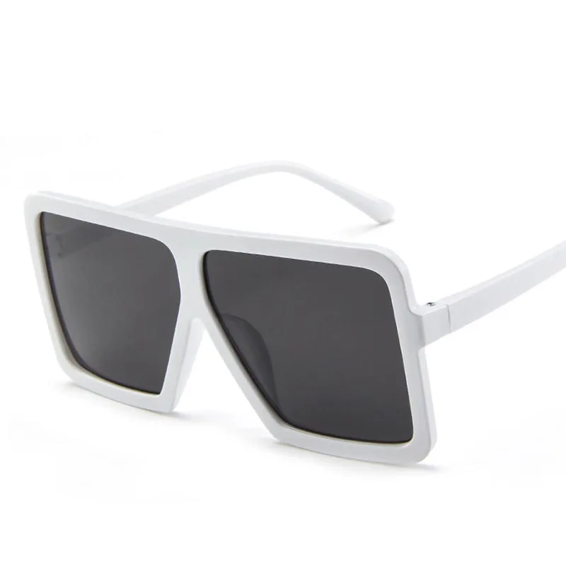 LeonLion, квадратные солнцезащитные очки для женщин, дизайнерские, Роскошные, мужские/женские, большая оправа, солнцезащитные очки, классические, UV400, винтажные, Gafas De Sol Mujer - Цвет линз: White Gray