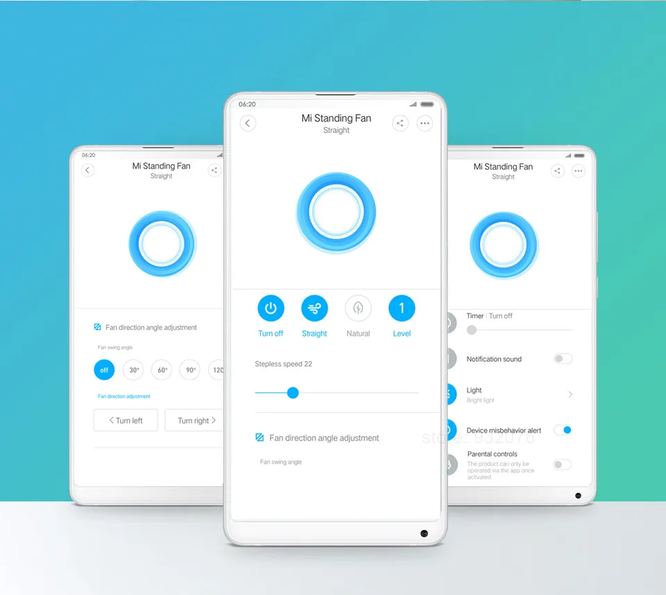 Беспроводной вентилятор Xiaomi Mijia Smartmi с естественным ветром и напольной