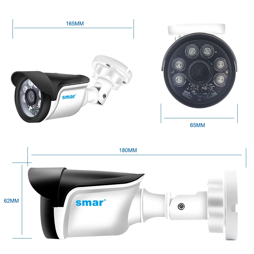 Smor 4CH system CCTV HDMI CCTV NVR 4 sztuk 1.0 MP/1.3MP/2.0MP zewnętrzna kamera bezpieczeństwa na podczerwień 6 sztuk Nano Leds kamera zestaw do nadzorowania Smor 4CH system CCTV HDMI CCTV NVR 4 sztuk 1.0 MP/1.3MP/2.0MP zewnętrzna kamera bezpieczeństwa na podczerwień 6 sztuk Nano Leds kamera zestaw do nadzorowania