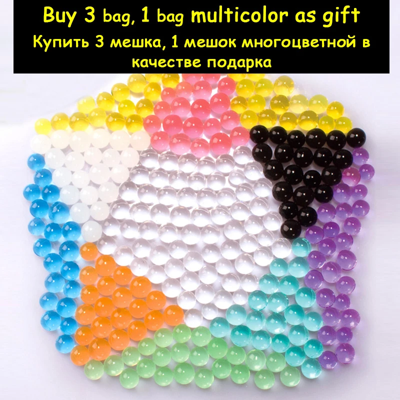 water beads in balloon