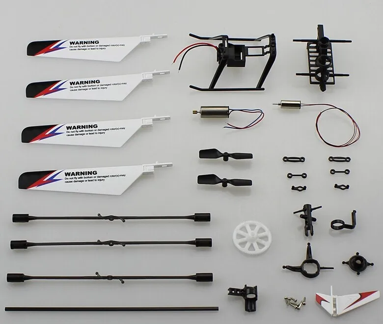 

WLtoys V911-2 V911 Pro Accessories Bag Main Rotor Blade/ Landing Skid/ Motor / Connect Buckle/ Screw/ Tail Blade/ Balance Bar