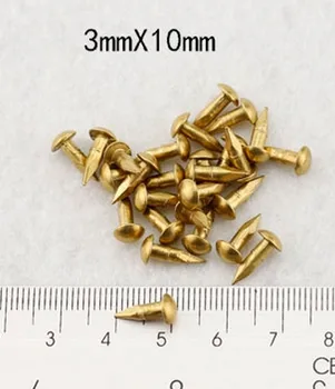 

Chinese antique copper nail head nail tabour furniture hinge copper nails furniture fittings 3mm*10mm