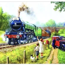 5d на заказ леска картина с изображением поезда пейзаж kerstkaarten lichtbak для бриллиантовый рисунок Рождество карты Алмазная вышивка значок