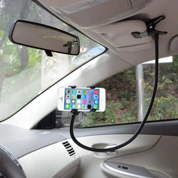 Универсальный автомобильный вращающийся на 360 градусов гибкий зажим-на держатель, набор для крепления рук, гусиное крепление для телефона планшета 8@ 88 DJ