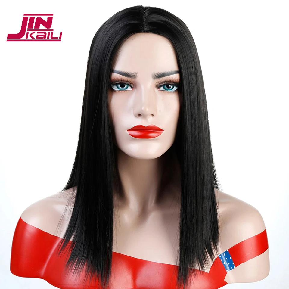 JINKAILI Ombre Rosa negro corto recto resistente al calor Peluca de pelo sintético para Mujeres Negras/blancas Cosplay fiesta Bob pelucas JINKAILI Ombre Rosa negro corto recto resistente al calor Peluca de pelo sintético para Mujeres Negras/blancas Cosplay fiesta Bob pelucas