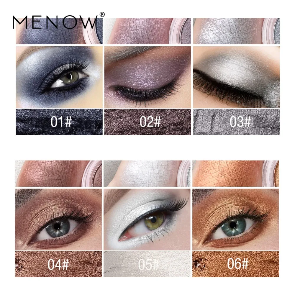Magnetic Eyes Makeup Lazy Eyeshadow Powder Eye Shadow 6 Colors Eyeshadow Waterproof Long Lasting Eyeshadow Cosmetics Tools
