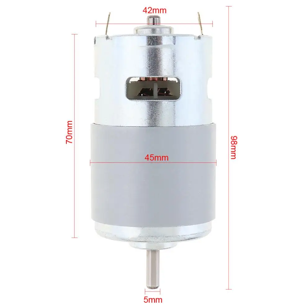 795 DC12V 10000 об/мин мини двойной шариковый подшипник высокоскоростной двигатель с охлаждающим вентилятором и высоким крутящим моментом для опрыскивателя/автомойки насоса