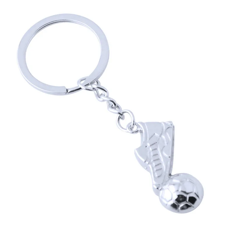 Buy silver plated metal football sneaker keychain
