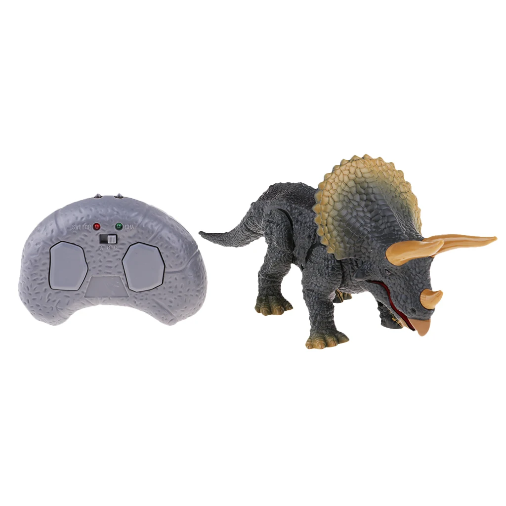 Remote Control Walking Roars Dinosaur Animal Toy Electronic RC w/ Lights & Sounds Radio Control Dinosaur Kids Children Gift