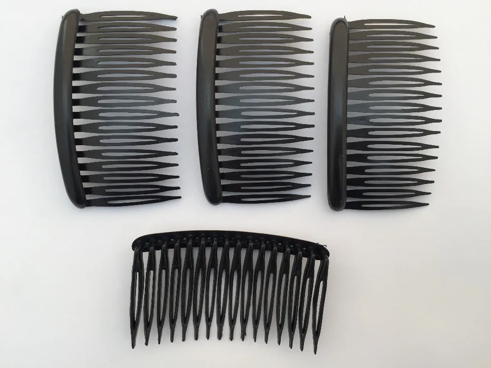 

3pcs/PK Plastic Side comb DIY hair accessories fascinator headwear craft accessories Hair Comb Holder for Bride Wedding