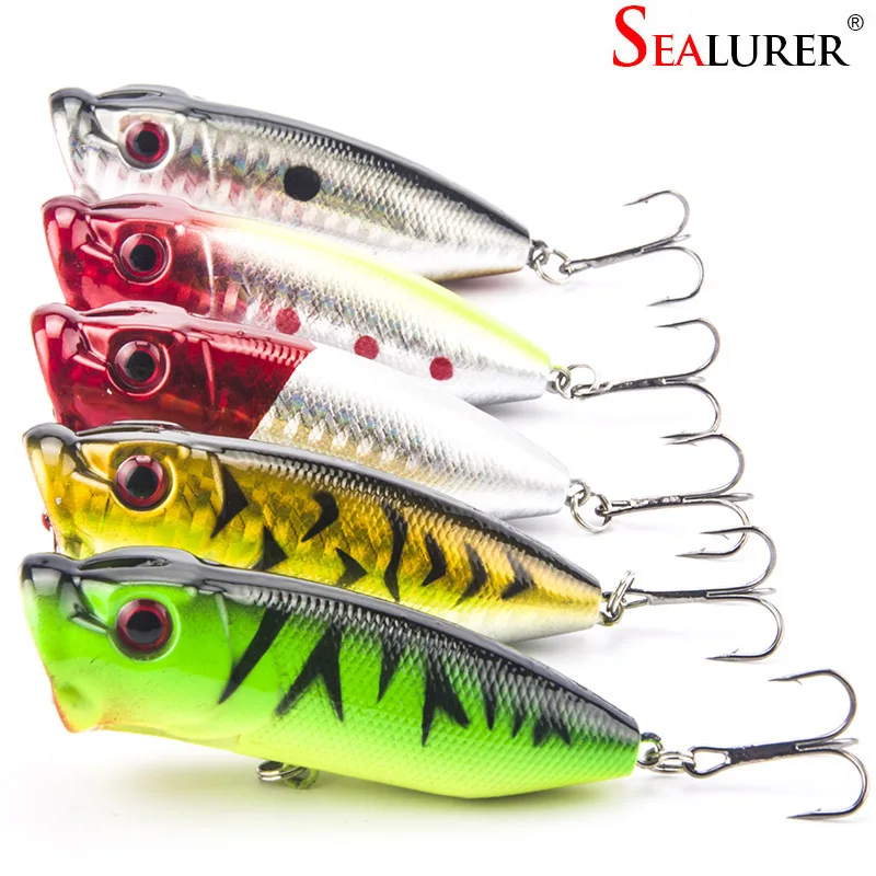 5Pcs Lot Lifelike 3D Eyes 6 5CM 13G 6 Treble Hooks font b Fishing b font