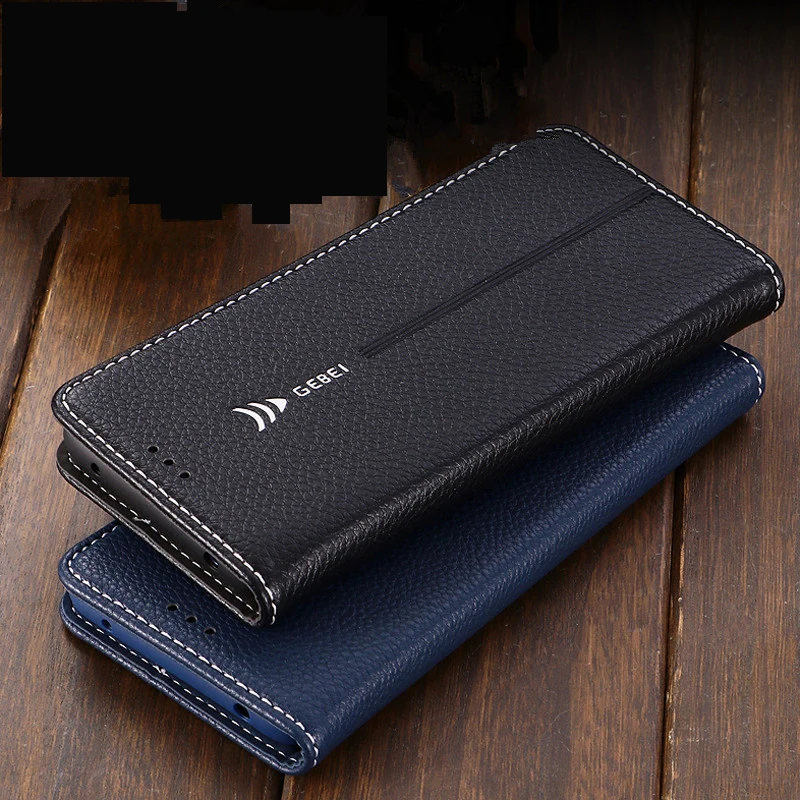 

Luxury Original Brand GEBEI Leather Case Magnetic Wallet Flip Cover For Huawei Mate 20 10 Pro With Stand Function