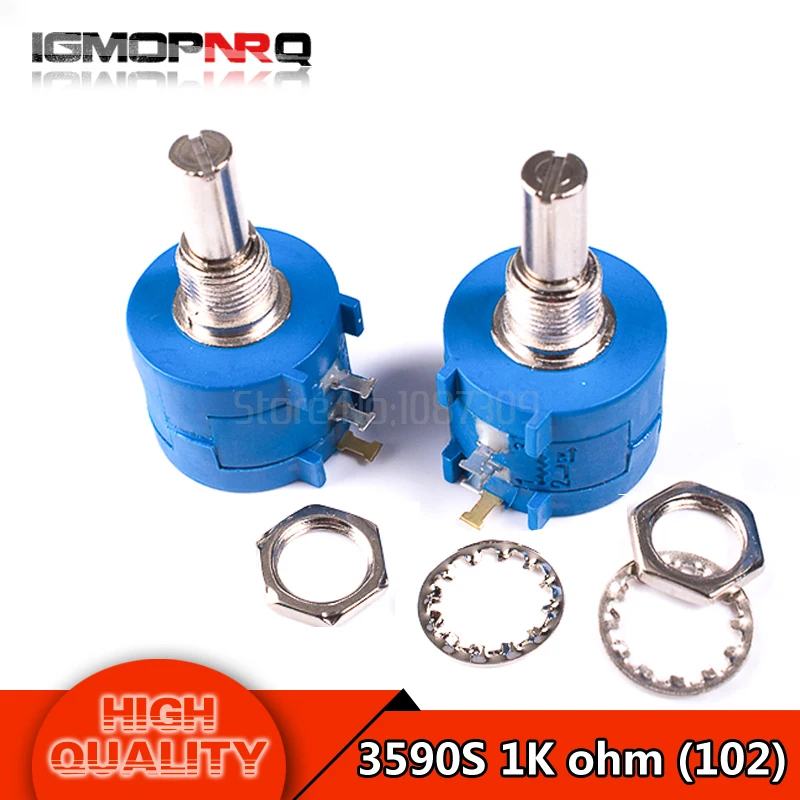 

3590S-2-102L 3590S 1K ohm Precision Multiturn Potentiometer 10 Ring Adjustable Resistor