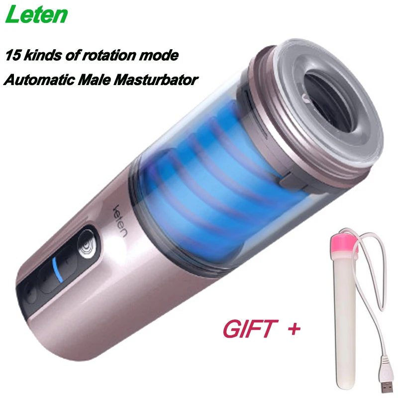 Leten Automatic Rotate Vibrator Adult Sex Toys For Men -8853