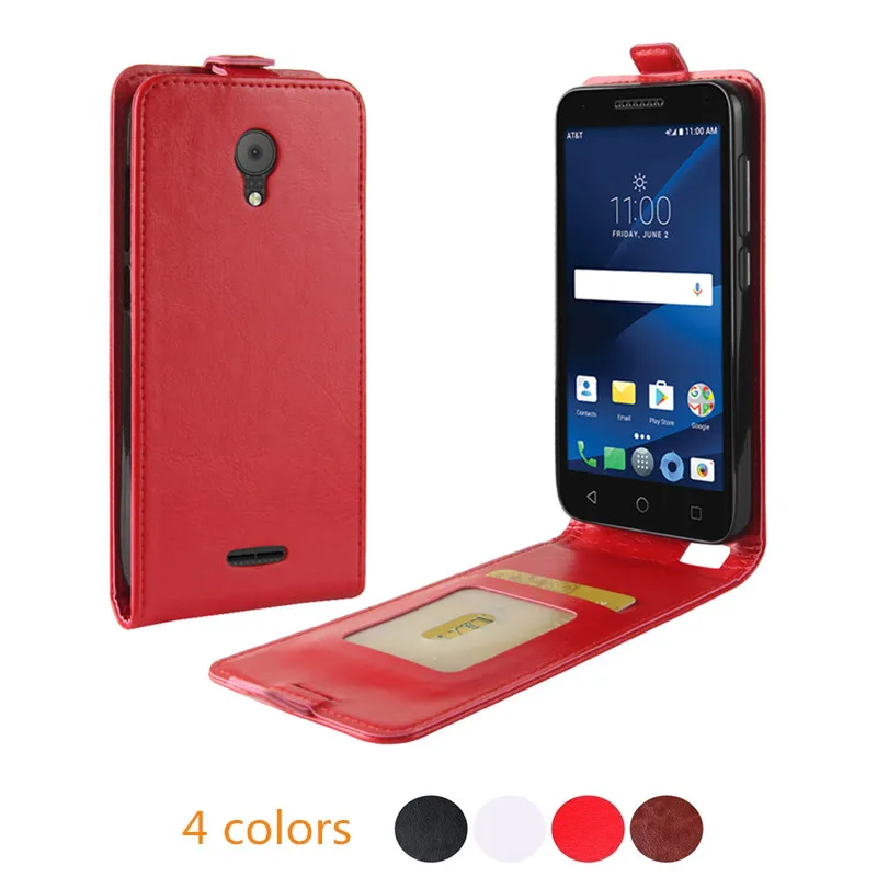 Baiscxst Flip Leather Phone Case For Alcatel Verso Cameox