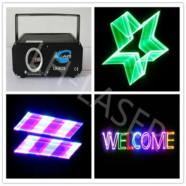 Мини 300 МВт rgb Лазерный свет Полноцветный анимационный лазерный 3d эффект проектор
