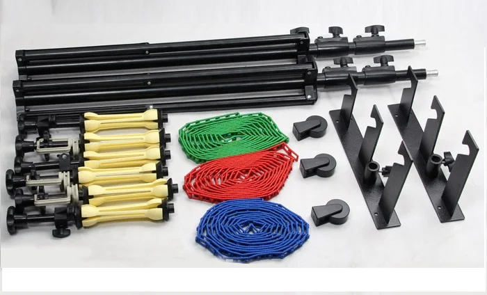 US $298.00 Free Photo Studio Manual Background Stand3rolls Manual Wall Ceiling Mount Manual Elevator Background Backdrop Support System