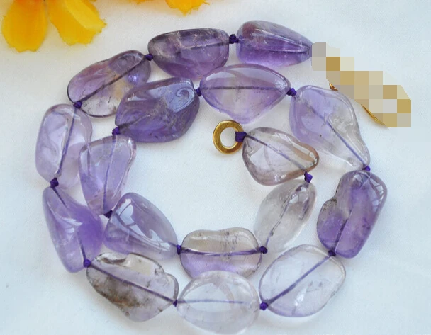

Miss charm Jew.582 nature lavender massive amethyst NECKLACE