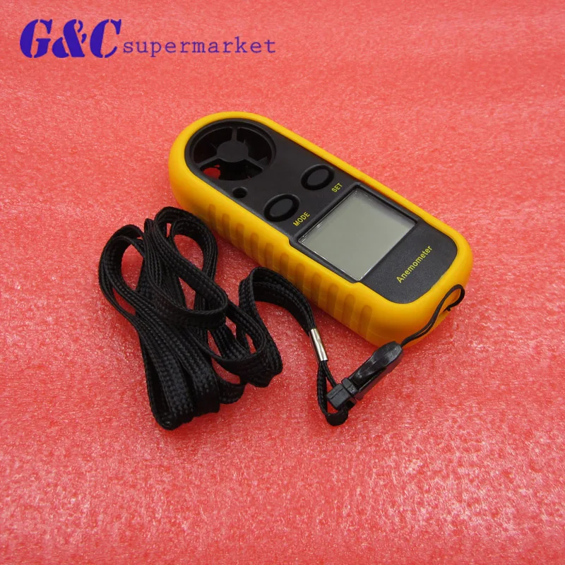 

Digital Hand-held Wind Speed Gauge Meter GM816 30m/s (65MPH) Pocket Smart Anemometer Air Wind Speed Scale Anti-wrestling Measure
