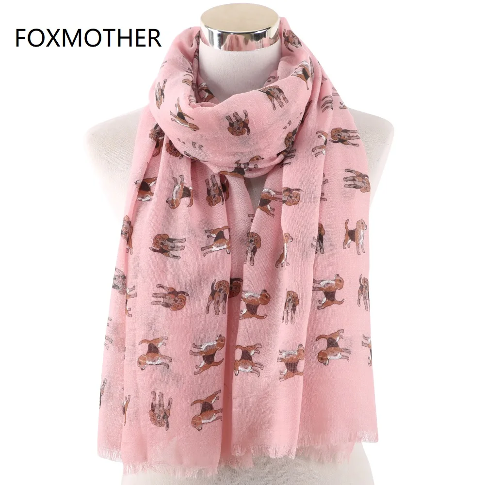 Женский шарф FOXMOTHER новый модный белого и розового цвета для домашних животных