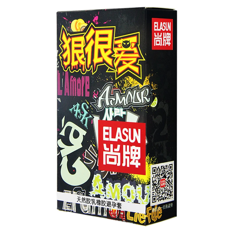 10PCS/1PCS Fiercely Love Condoms Random Packet Natural Colorless Transparent Latex Rubber Condom