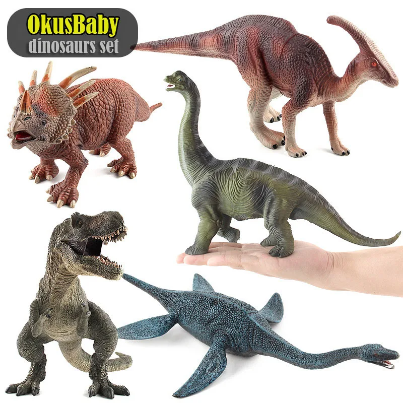 

1PC/6PCS Large Size Dinosaurs Model Toy Set Children Leaning Educational Home Play Emulational Wild Animal Toy Kit Kids Gift Set