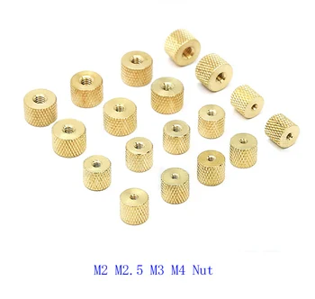 

M2 M2.5 M3 M4 x7 x 8 thumb nut steel brass nut copper knurled net slotted nut model water air cooling DIY handle adjusting nut