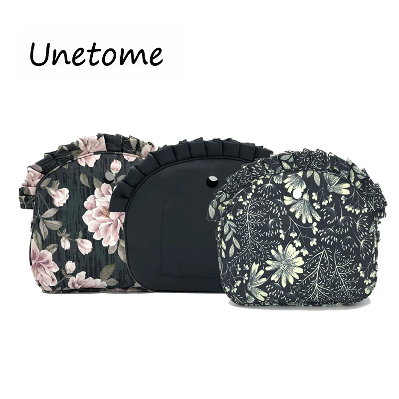 

Floral Border Lining Colorful Print Canvas Fabric Inner Pocket Lining for Omoon Light Obag Insert Organizer O Moon Baby O Bag