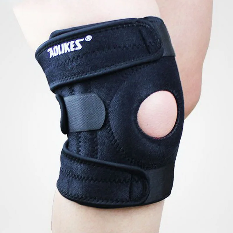 1 Pair Professional Mountaineering knee pad with 4 springs support