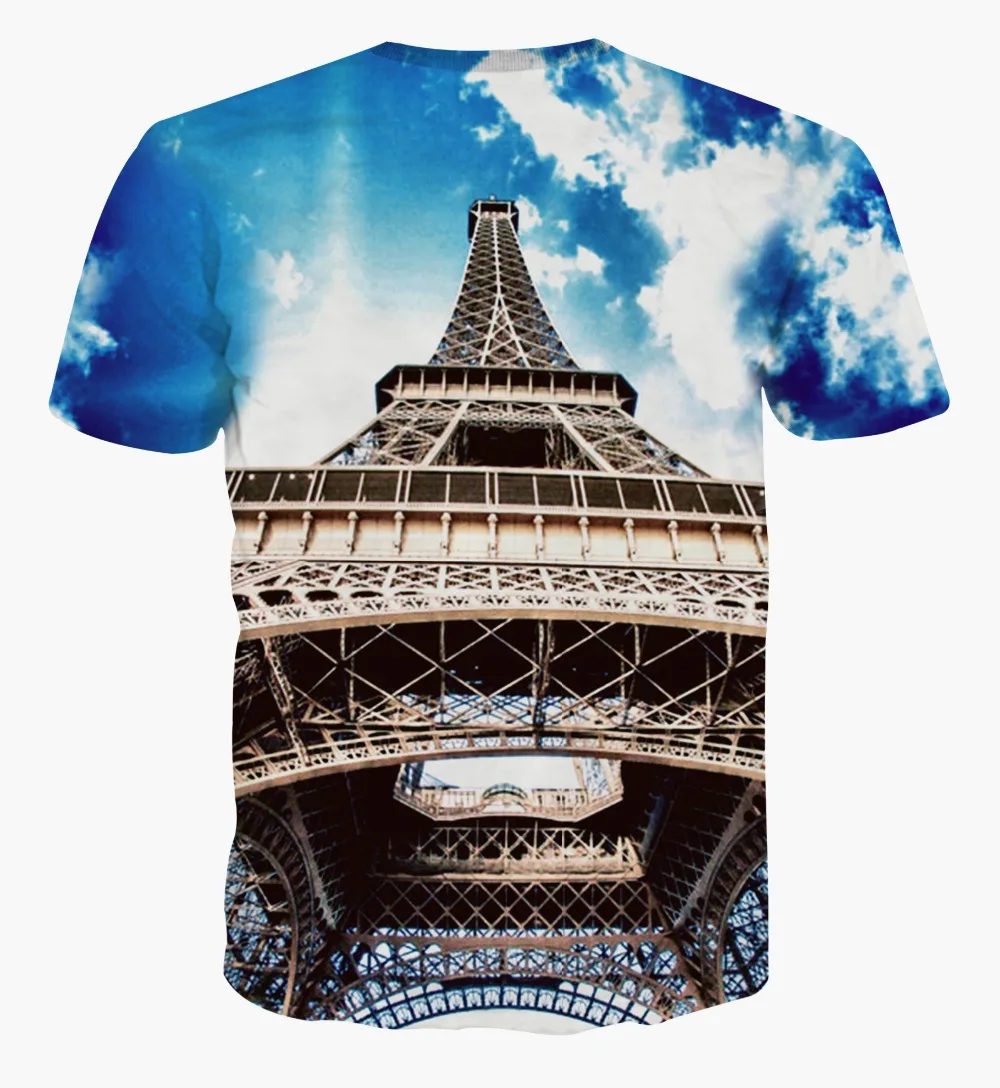 Франция полотенце футболка с 3D принтом Футболка коротким рукавом для влюбленных