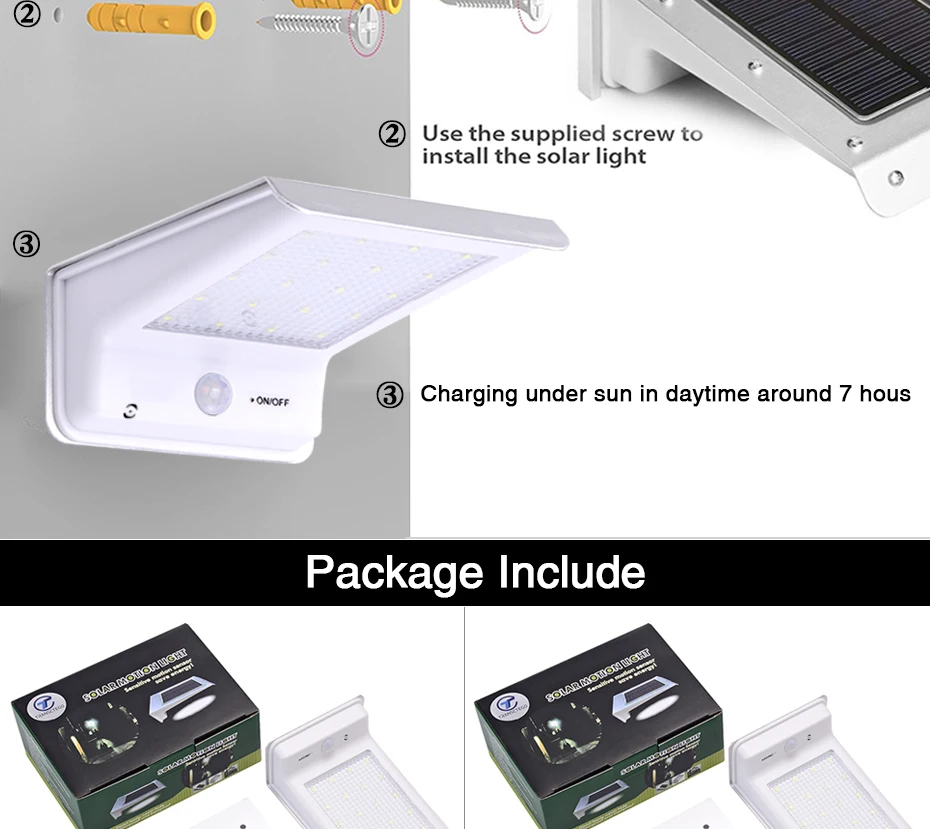 Sensor de Movimento Painéis da Lâmpada Solar ao ar Livre à Prova Lâmpadas de Parede Jardim Solar Pir Dwaterproof Água Alimentado Luzes Rua 20 4 Pçs Led Luz 12 solar light motion